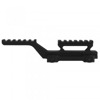 MEDIUM RIS WOSPORT MOUNT FOR SCOPE AND PEQ/NGAL BLACK